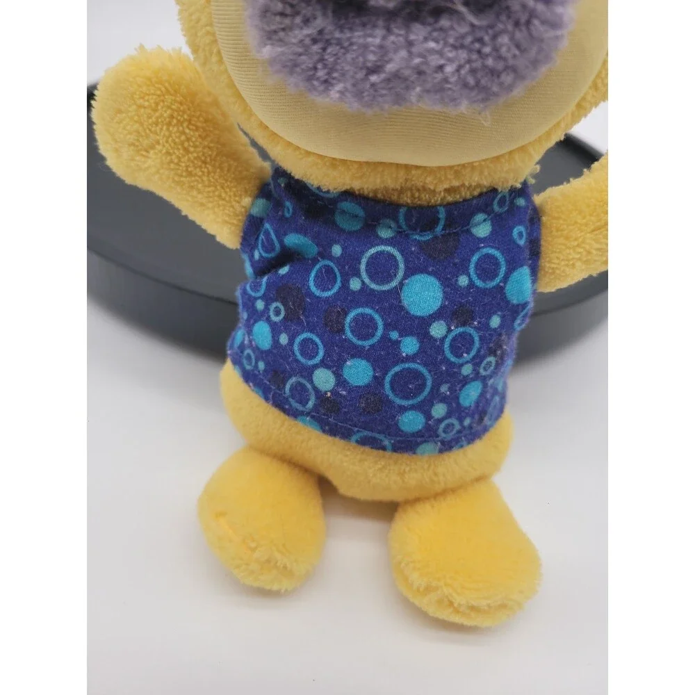 2010 Sing a Ma Jigs Plush Toy Fisher Price 10” Yellow W/ Blue Shirt Working